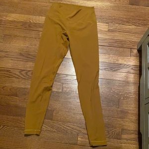 Barely worn mustard yellow Lululemon Align leggings Size 8